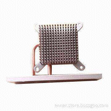 Aluminum heatpipe heatsink, Available in self color and Silver